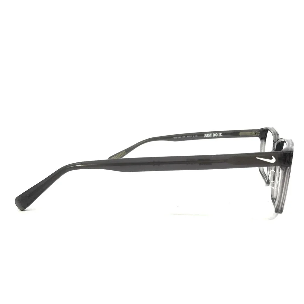 Nike Eyeglasses Frames 7240 070 Transparent Grey Rectangle Full Rim 55-17-140